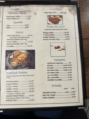 Menu photo 2 Thompson's kitchen Port Sulphur, LA Menu photo 2 Thompson's kitchen Port Sulphur, LA