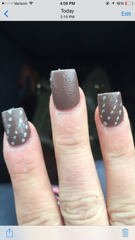 This was his idea of a "prettier look"... Looks like a child did it. Yelp