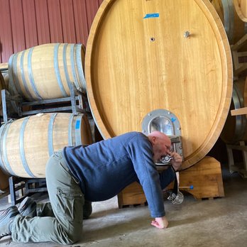 MDUB Chauffeaur Services - Michael is thirsty at Naked Mountain Winery - Airport Shuttles Near Me
