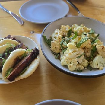 Provisions - Pork bun, roasted cauliflower - New American Near Me - Salt Lake City, Utah Provisions - Pork bun, roasted cauliflower - New American Near Me - Salt Lake City, Utah