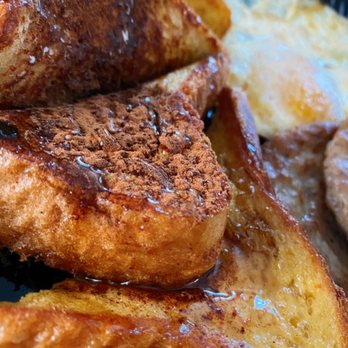 Farmer Boys - French Toast Platter with over easy eggs and sausage - Breakfast & Brunch Near Me - Northridge, California Farmer Boys - French Toast Platter with over easy eggs and sausage - Breakfast & Brunch Near Me - Northridge, California