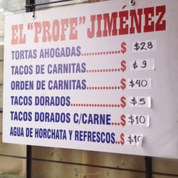 Tortas Ahogadas el Profe Jimenez - Los precios chavxs!