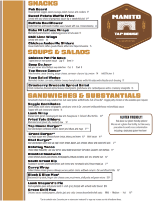 Menu photo 1 Manito Tap House Spokane, WA