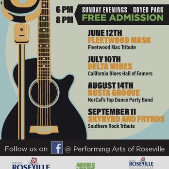Royer Park - Music in the Park schedule - Parks Near Me - Roseville, California Royer Park - Music in the Park schedule - Parks Near Me - Roseville, California