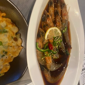 Namhan Sansung - Shrimp Marinated in Soy Sauce and pan fried pancake - Korean Near Me - Palisades Park, New Jersey Namhan Sansung - Shrimp Marinated in Soy Sauce and pan fried pancake - Korean Near Me - Palisades Park, New Jersey