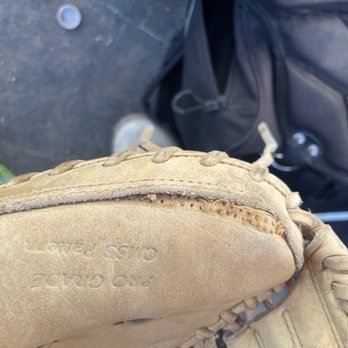Rawlings Sporting Goods - Thumb pad stitching. - Sporting Goods Near Me - St. Louis, Missouri