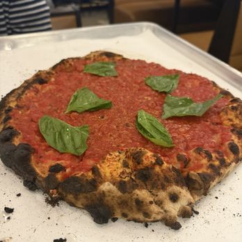 Sally's Apizza - Tomato pie add basil - Italian Near Me - Dorchester, Massachusetts Sally's Apizza - Tomato pie add basil - Italian Near Me - Dorchester, Massachusetts