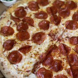 Papa Johns Pizza - Pepperoni pizza with stuffed crust