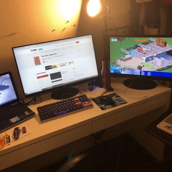 IKEA - My new Micke desk from IKEA. It fits a 24" and 20" monitor along with my 15" laptop. - Furniture Stores Near Me - Costa Mesa, California IKEA - My new Micke desk from IKEA. It fits a 24" and 20" monitor along with my 15" laptop. - Furniture Stores Near Me - Costa Mesa, California