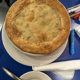 The Chicken Pot Pie it was HUGE like the size of a basketball (no lie) The Chicken Pot Pie it was HUGE like the size of a basketball (no lie)