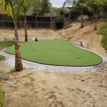 JGS Synthetic Grass - 3-hole putting green. - Artificial Turf Near Me