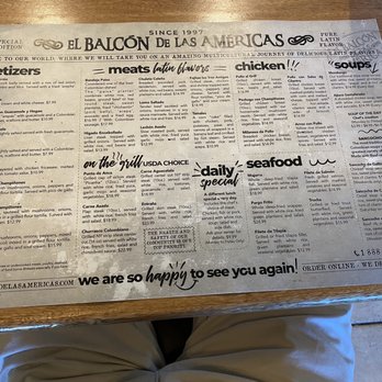 El Balcon De Las Americas - Menu - Colombian Near Me - Deerfield Beach, Florida El Balcon De Las Americas - Menu - Colombian Near Me - Deerfield Beach, Florida