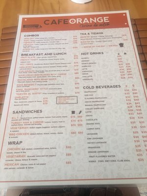 Menu photo 3 Café Orange Playa del Carmen, ROO