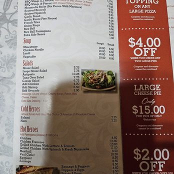 Randazzo's Pizzeria - Menu 5 February 2025 - Pizza Near Me - Brooklyn, New York