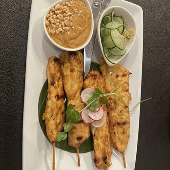 The Green Leaf Thai Cuisine - Chicken Satay - Thai Near Me - Whittier, California The Green Leaf Thai Cuisine - Chicken Satay - Thai Near Me - Whittier, California