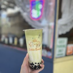matcha milk with boba matcha milk with boba