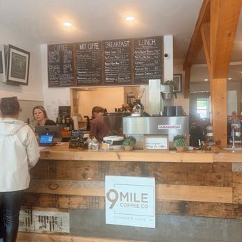 9 Mile Coffee - Interior + menu - Coffee & Tea Near Me - Schroon Lake, New York