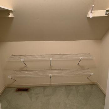 Closets For Less - Before: closet back wall - Cabinetry Near Me - Warminster, Pennsylvania