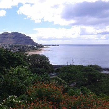 Ka'aha'aina Cafe - View along Maili from the lanai - Seafood Near Me - Waianae, Hawaii