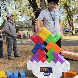 Weird Fest - There were lots of games set up at the event. My grandson really liked this Tetris game!
