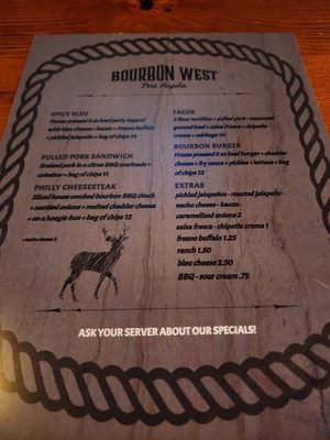 Menu photo 3 Bourbon West Port Angeles, WA