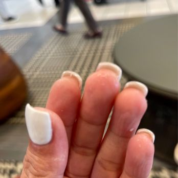 Classy Nails - Left over glue and polish ‍ - Nail Salons Near Me - Daly City, California