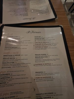 Menu photo 1 Il Fornaio Las Vegas, NV