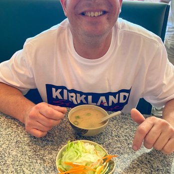 Sushi Cuisine - Hungry hubby! Miso Soup and salad - Sushi Bars Near Me - Merced, California Sushi Cuisine - Hungry hubby! Miso Soup and salad - Sushi Bars Near Me - Merced, California