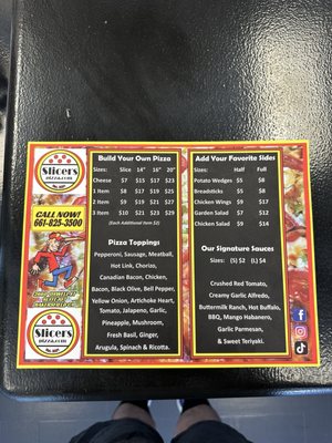 Menu photo 4 Slicers Pizza Bakersfield, CA Menu photo 4 Slicers Pizza Bakersfield, CA
