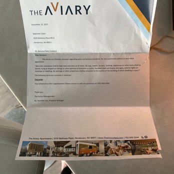 The Aviary - But of course this doesn't apply to decorations - Apartments Near Me - Henderson, Nevada The Aviary - But of course this doesn't apply to decorations - Apartments Near Me - Henderson, Nevada