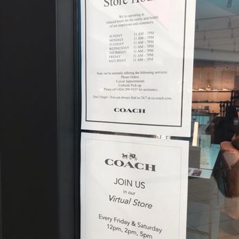 COACH - Hours of operation - Leather Goods Near Me - Toronto, Ontario COACH - Hours of operation - Leather Goods Near Me - Toronto, Ontario