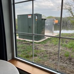 Waterfront Hotel - Apple core, electrical boxes