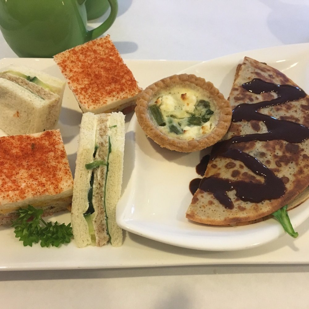 T-Buds - Cucumber & sundried tomato sanwiches, quiche, savory mushroom crepe - Desserts Near Me - Toronto, Ontario T-Buds - Cucumber & sundried tomato sanwiches, quiche, savory mushroom crepe - Desserts Near Me - Toronto, Ontario