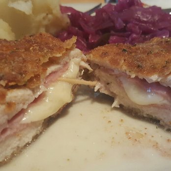 Schnitzel - Inside the delicious Schnitzel Cordon Bleu. - German Near Me - Vidor, Texas Schnitzel - Inside the delicious Schnitzel Cordon Bleu. - German Near Me - Vidor, Texas