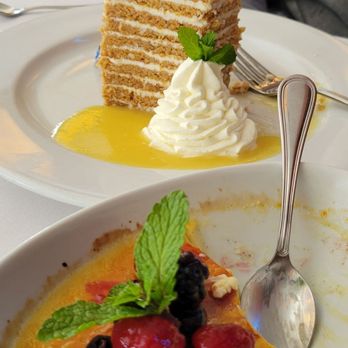 Ocean Prime - Creme Brulee and carrot cake - Seafood Near Me - Troy, Michigan Ocean Prime - Creme Brulee and carrot cake - Seafood Near Me - Troy, Michigan