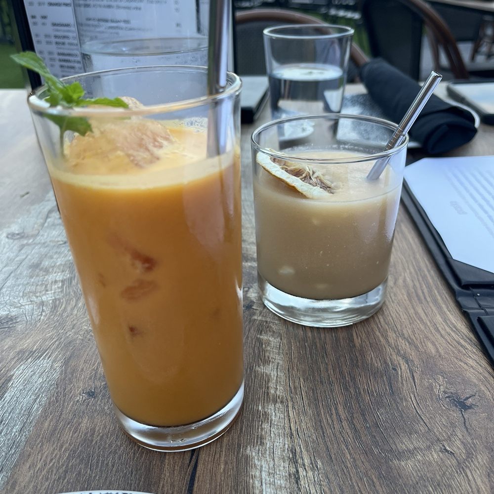 Bocca - Jessica Rabbit and Amaro Colada cocktails. - Italian Near Me - Indianapolis, Indiana Bocca - Jessica Rabbit and Amaro Colada cocktails. - Italian Near Me - Indianapolis, Indiana