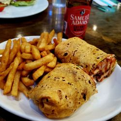 The Main Event - BBQ Chicken Wrap, Fries & Sam Adam's Cherry Wheat ~ 12.22.24