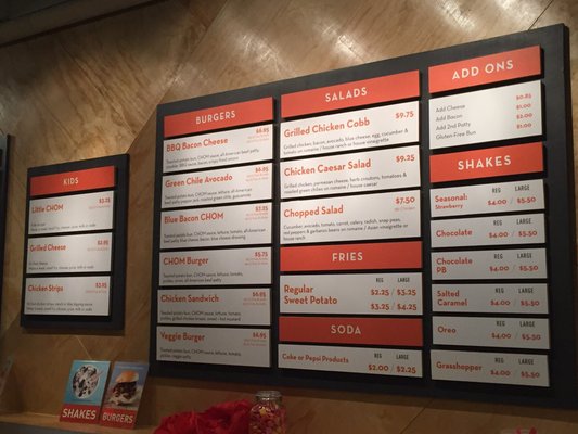 Menu photo 8 CHOM Burger Provo, UT