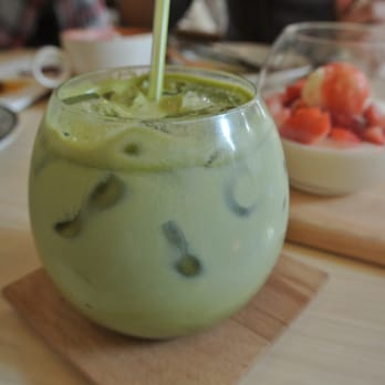 荳子 - Iced Green Tea Latte - Cafes Near Me - Hong Kong, HK