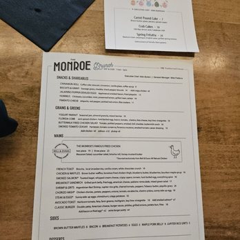The Monroe - Food menu and Easter additions - New American Near Me - Orlando, Florida