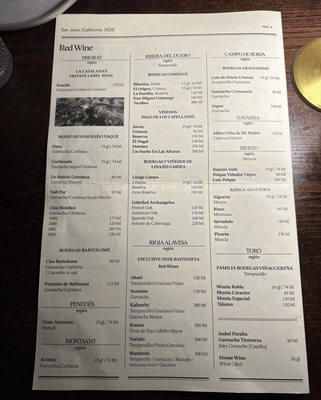Menu photo 5 La Catalana San Jose, CA Menu photo 5 La Catalana San Jose, CA