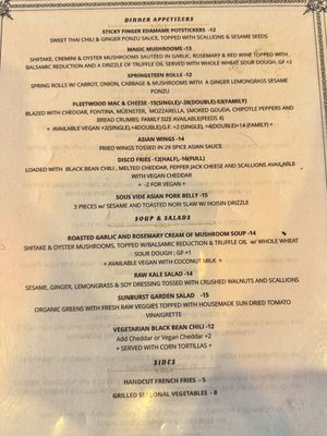 Menu photo 2 Rock Da Casbah Saugerties, NY