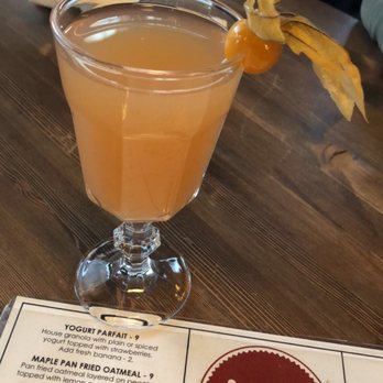 Jam Cafe on Beatty - Mimosa (grapefruit I think) - Breakfast & Brunch Near Me - Vancouver, British Columbia