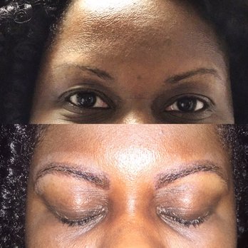 Dupont Threading - More 1st micro blading pre and post at Dupont Threading. Wow... I have eyebrows!! - Threading Services Near Me - Washington, DC, District of Columbia