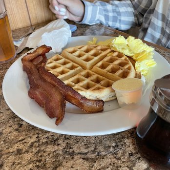 Three Flavors Kitchen - a breakfast of waffles, bacon and eggs - Mexican Near Me - Nooksack, Washington Three Flavors Kitchen - a breakfast of waffles, bacon and eggs - Mexican Near Me - Nooksack, Washington