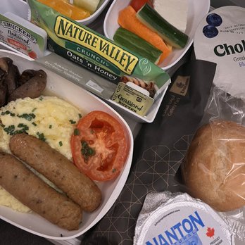 Emirates - Breakfast- turkey sausage with scrambled eggs - Airlines Near Me - Los Angeles, California Emirates - Breakfast- turkey sausage with scrambled eggs - Airlines Near Me - Los Angeles, California
