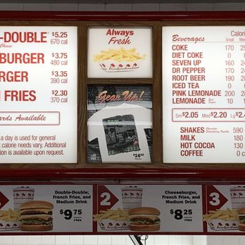 In-N-Out Burger - Menu as of: 2023/09/07 - Burgers Near Me - Burbank, California In-N-Out Burger - Menu as of: 2023/09/07 - Burgers Near Me - Burbank, California