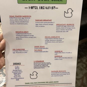 Lucky Duck Grill - Menu as Nov 2025 - Salad Near Me - Artesia, New Mexico