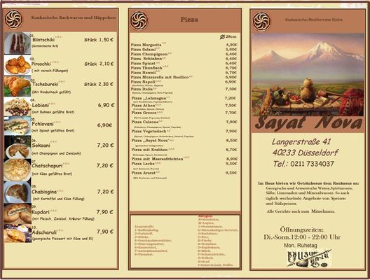 Menu photo 6 Sayat Nova Dusseldorf, NW