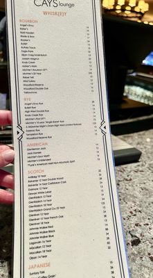 Menu photo 1 Cays Lounge Coronado, CA Menu photo 1 Cays Lounge Coronado, CA